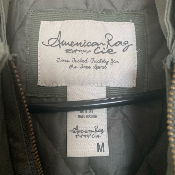 AMERICAN RAG Green Utility Military Style Parka - Picture 8 of 10